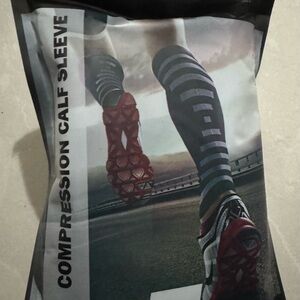 New Compression Calf Sleeve - Black and gray unisex sz XXL